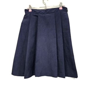 Girls Dark Blue Pleated Uniform Skirt